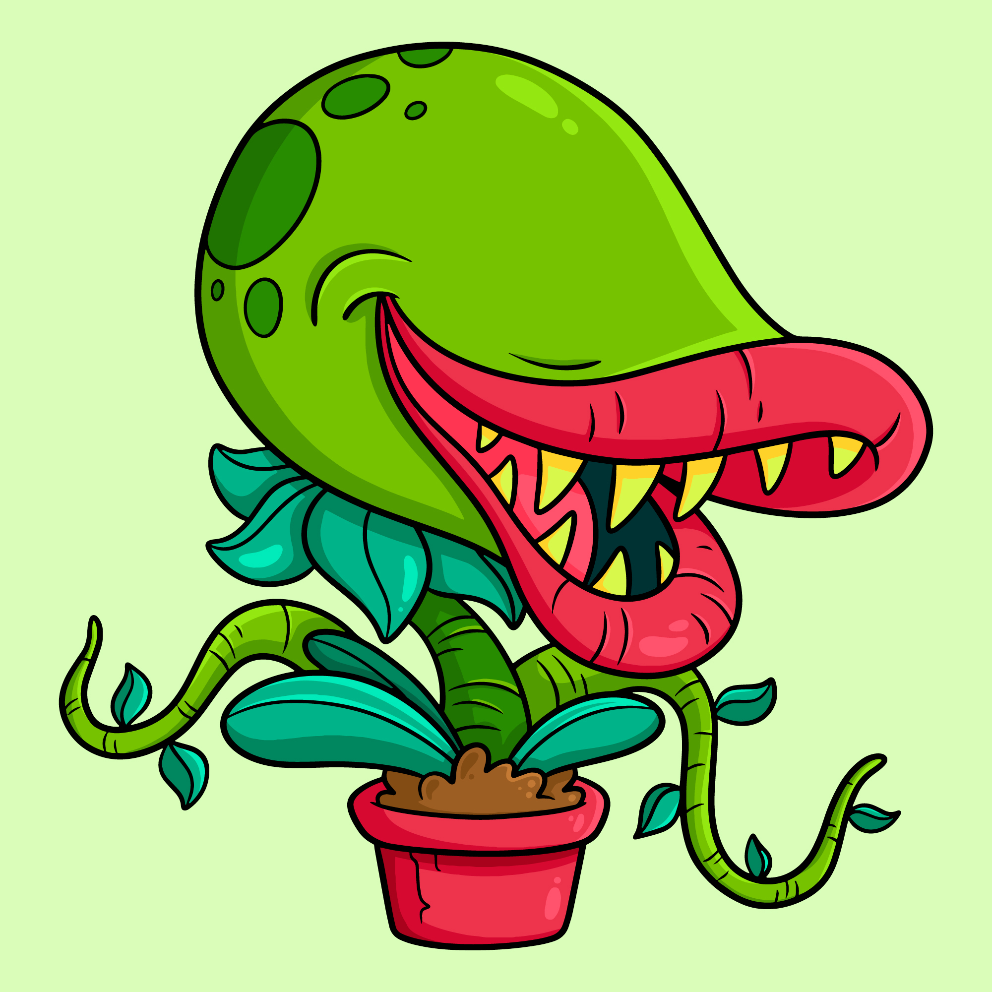 Monster im Blumentopf